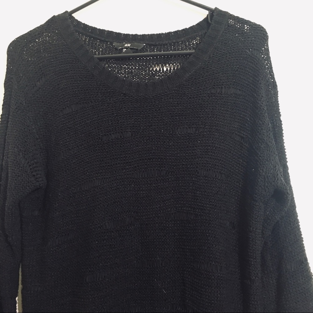 Open weave sweater